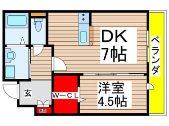 間取図 ラシーネ赤塚