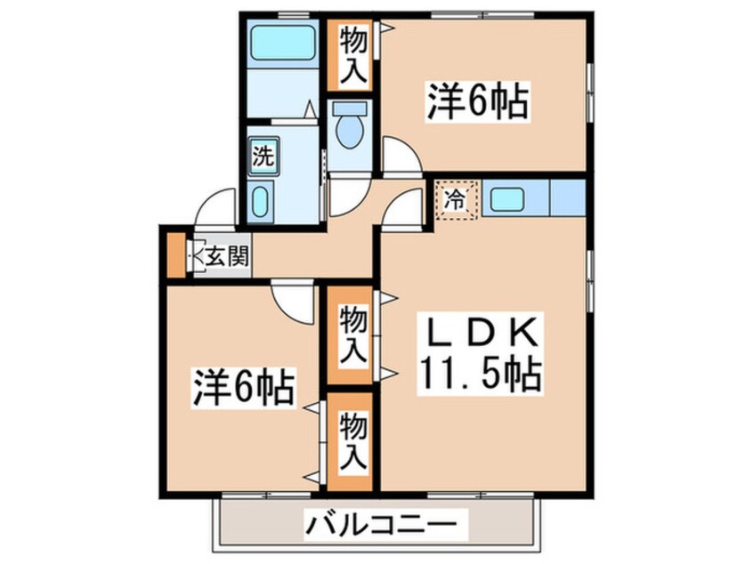 間取図 フォンテーヌ聖蹟
