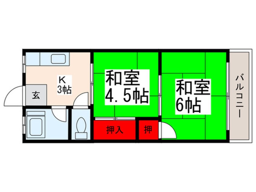 間取図 コ－ポジュン