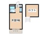 ハイム旭ヶ丘 1Rの間取り