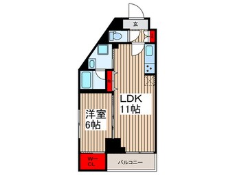 間取図 ﾊｰﾓﾆｰﾚｼﾞﾃﾞﾝｽ東京ﾂﾘｰ京島