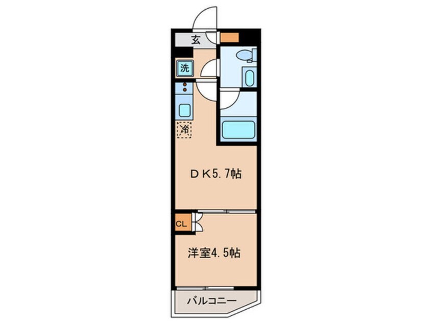 間取図 ﾊｰﾓﾆｰﾚｼﾞﾃﾞﾝｽ神楽坂ﾋﾙｽﾞﾌｧｰｽﾄ