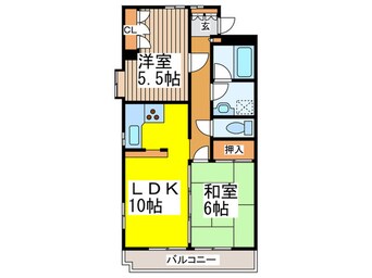 間取図 ベルデュール武蔵野