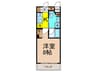 MYRIA RESIDENCE Komagome 1Kの間取り
