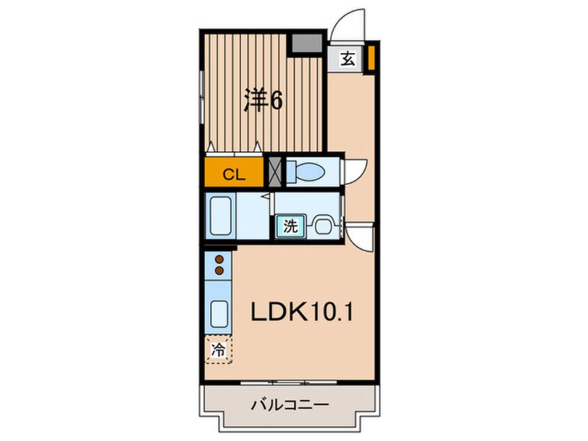 間取図 ロンポアンⅢ