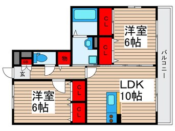 間取図 コンフォ－ル瑞江Ⅶ