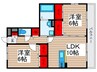 コンフォ－ル瑞江Ⅶ 2LDKの間取り