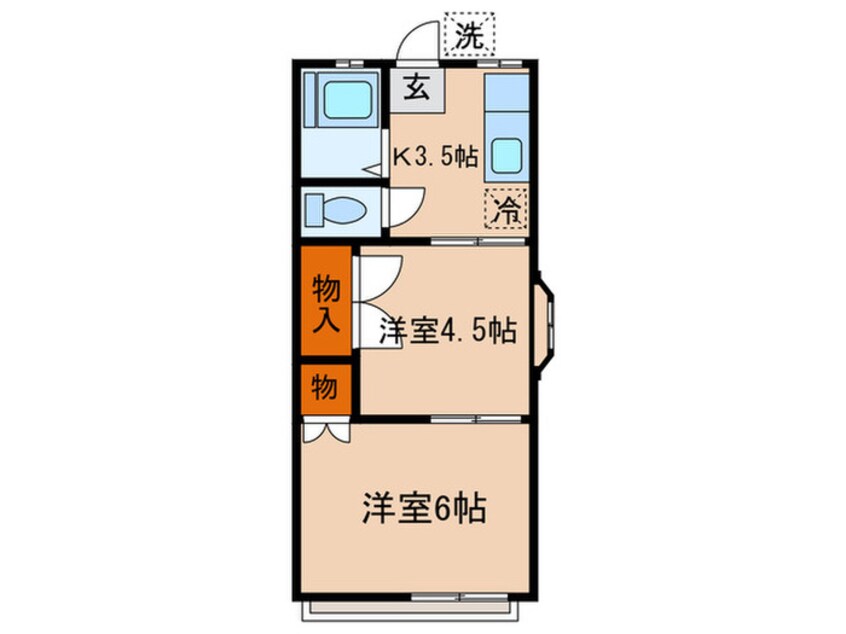 間取図 川口コ－ポ