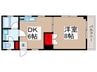 フラリッシュフジサワ2 1DKの間取り