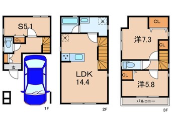 間取図 Kolet宮崎台