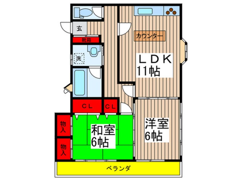 間取図 山本ハイツ