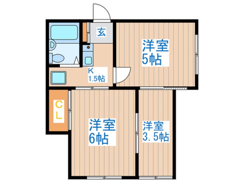 間取図 Ｋ・ＯＮＥ