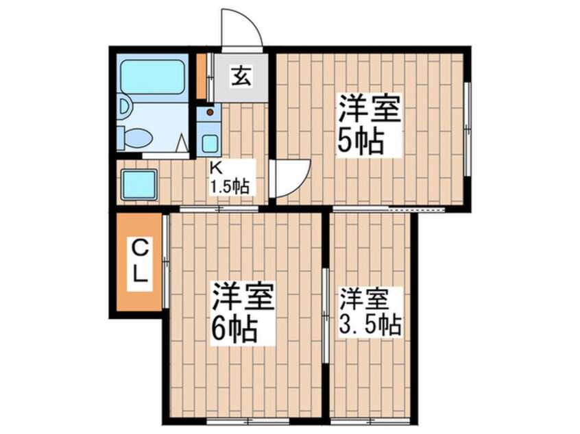 間取図 Ｋ・ＯＮＥ