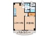 府中ハイツ美好町 1LDKの間取り