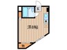 府中ハイツ美好町 1Rの間取り