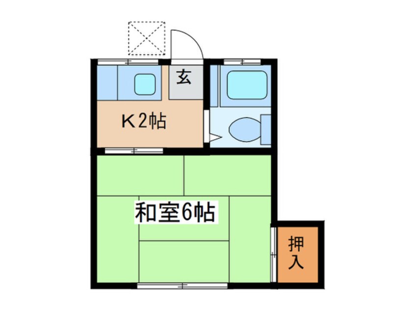 間取図 めじろ荘