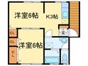 コ－ポテヅカの間取図