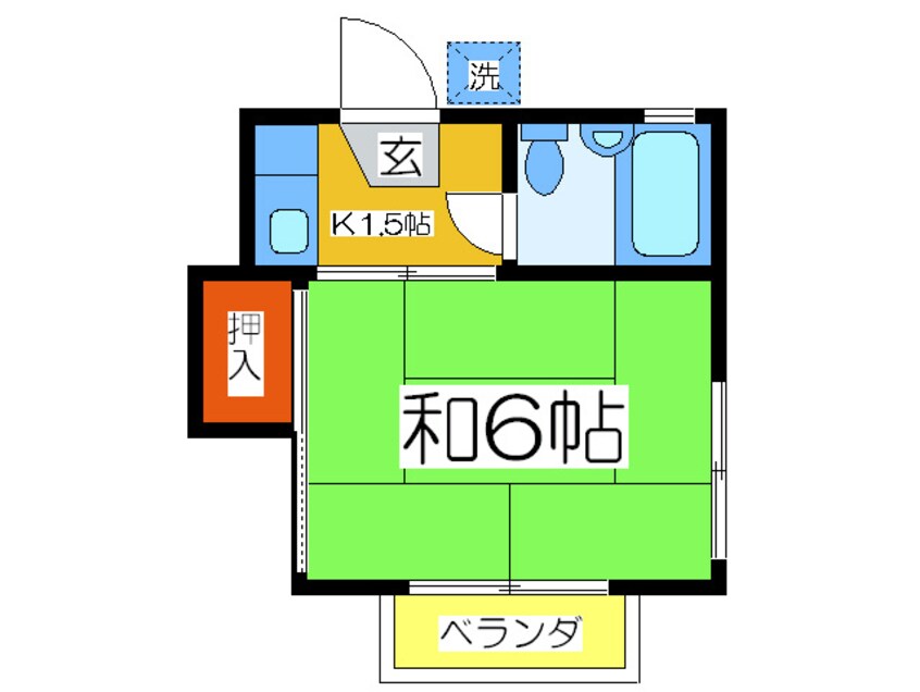 間取図 ハイツ恵利佳