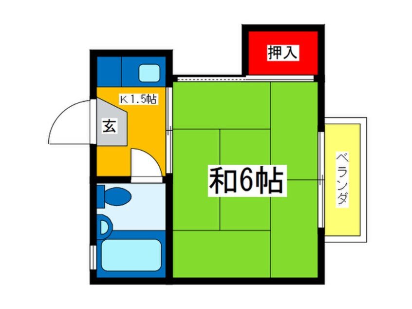 間取図 ハイツ恵利佳