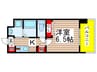 レジディア船橋1 1Kの間取り