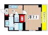 TNGビル 1Kの間取り