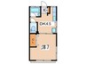 白根ハイツ 1DKの間取り