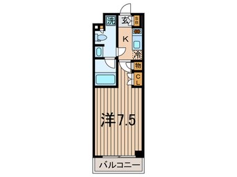 間取図 パ－クハビオ武蔵小山