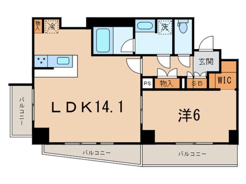 間取図 ケリア西馬込アジールコート