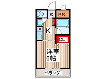 間取図 ｸﾞﾚ-ｽﾋﾞｭｳ国府台