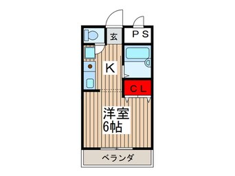 間取図 ｸﾞﾚ-ｽﾋﾞｭｳ国府台