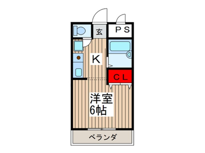 間取図 ｸﾞﾚ-ｽﾋﾞｭｳ国府台