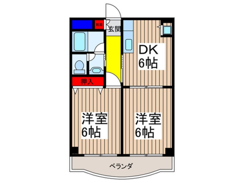 間取図 ジュンパレス大成