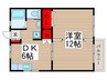 コーポそうだい 1DKの間取り