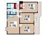 フラワーヒル豊四季（１０３） 3DKの間取り