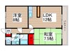 ハイツ向原 2LDKの間取り