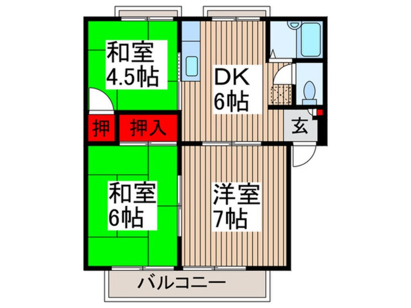 間取図 アイセイハイツ