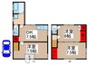 勝田台病院前戸建 3DKの間取り