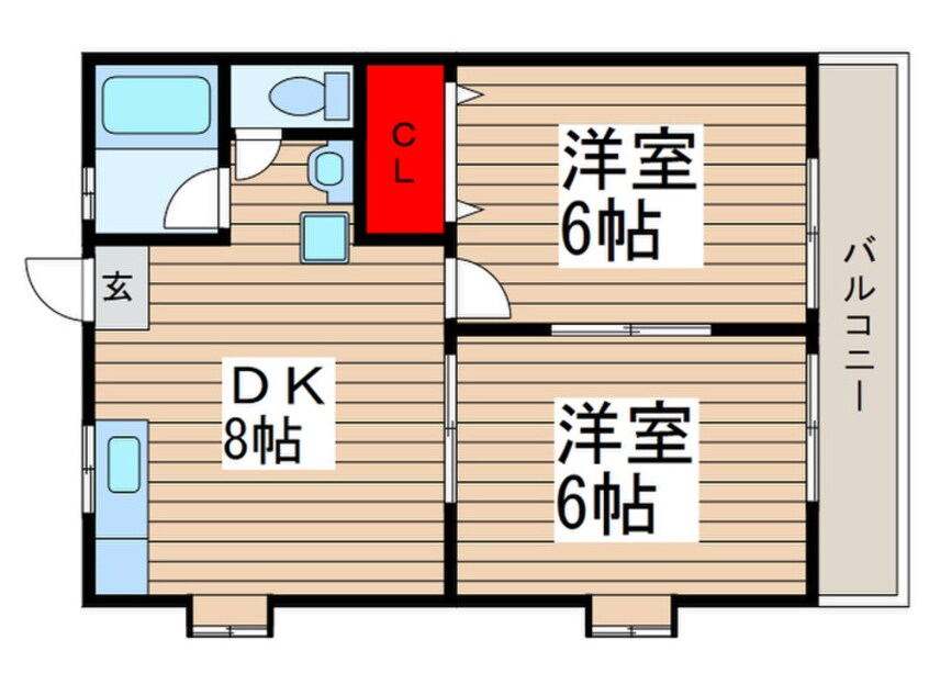 間取図 ヒルズ２１