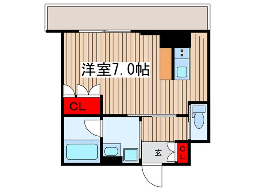 間取図 ｾｸﾄｰﾙ潮見