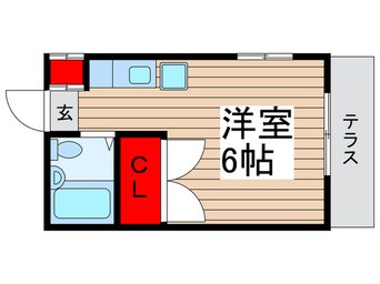 間取図 コーポ嵐川