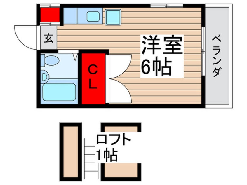 間取図 コーポ嵐川