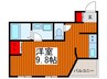 ベルシェニシヤマ 1Rの間取り