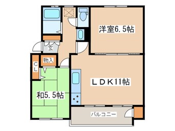 間取図 たまﾌﾟﾗｰｻﾞ団地5街区8号棟(301)