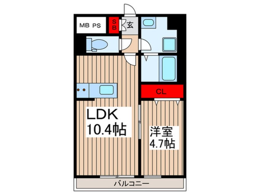 間取図 リーブルファイン八潮大曽根