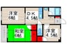永井コーポラス 3DKの間取り