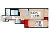 パルク　フェルメ 1LDKの間取り