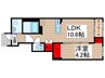 パルク　フェルメ 1LDKの間取り