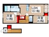 パルク　フェルメ 2LDKの間取り