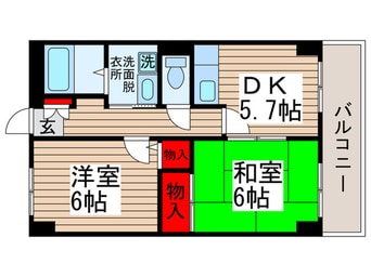間取図 キャトル白山