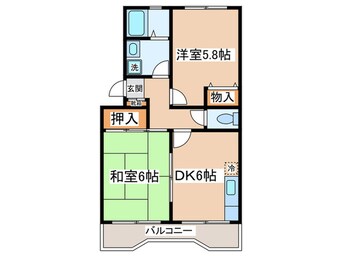 間取図 グレースマンション越野